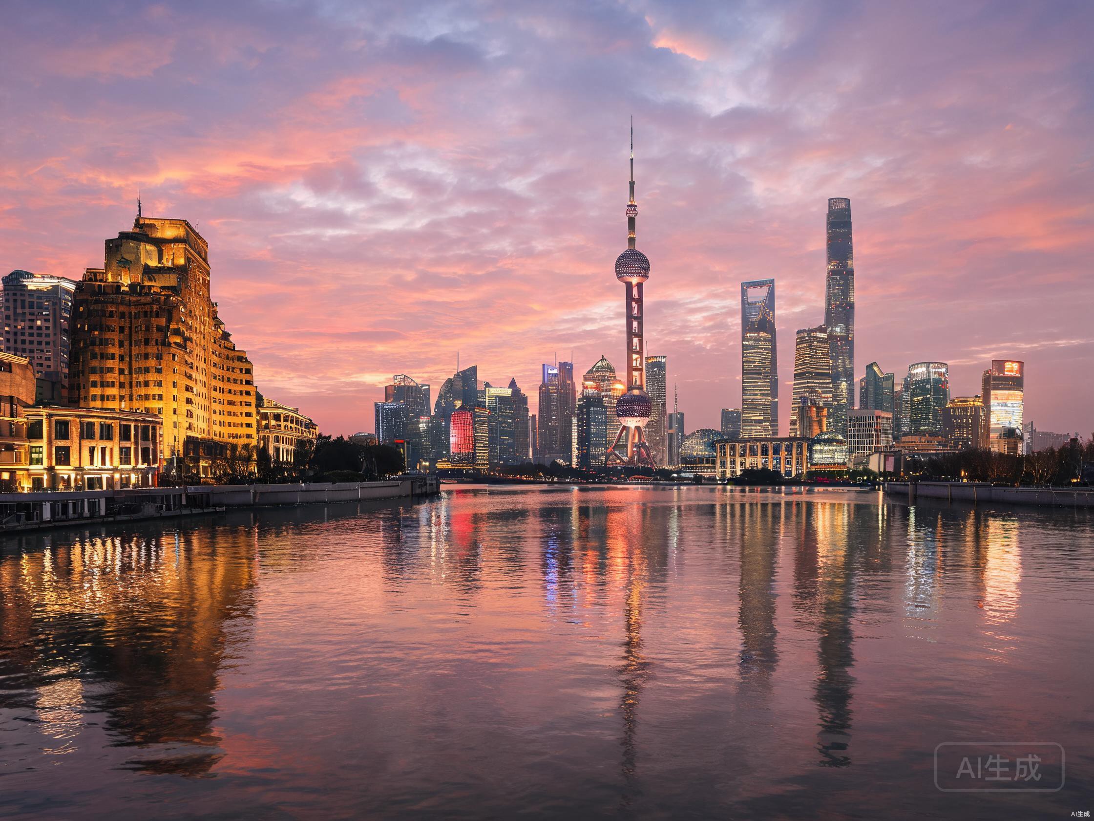 Shanghai Bund & Wasserstädte